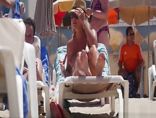 Fucking Amazing Blonde With Perfect Tits Filmed On Topless Beach By Voyeur