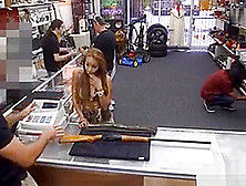 Hot Chick With A Gun Pounded At The Pawnshop