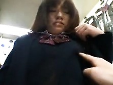 Pretty Oriental Schoolgirl Puts Her Body On Display In A Pu