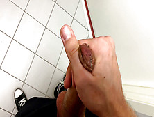 Super-Hot Guy Jerkin Off In Toilet At Gym (Risky)/ Almost Caught ! /hunks /cute