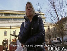 Blonde Amateur Babe From Prague Paid For Sex In Public