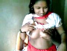 Red Fhant Bangali Girl Hot Boobs Show. Avi