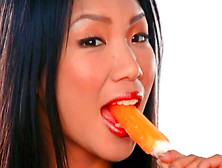 Asian Babe Is Eating Ice Cream Before Masturbating
