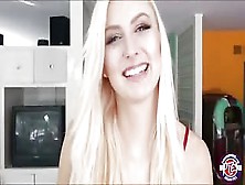 Cute Horny Blonde Alexa Gets A Milky Cum Inside Her Tight Pussy