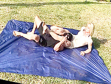 Amazon Nikki Takes On Spycam In A Warmed #mixed #wrestling Match! - Total
