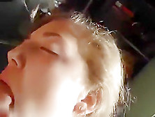 So Sexy Blonde Wife Make A Hot Blowjob When Parents Leave House