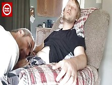 Sucking Off Straight Young Blond While His Girlfriend Is In The Other Room